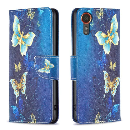 For Samsung Galaxy Xcover 7 Wallet Phone Case Folio PU Leather Pattern Cover