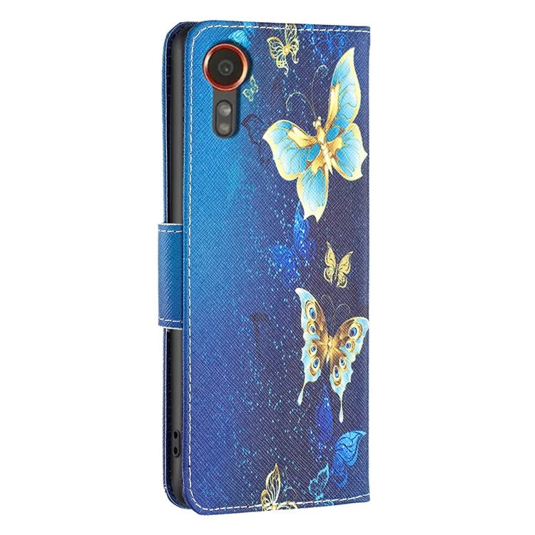 For Samsung Galaxy Xcover 7 Wallet Phone Case Folio PU Leather Pattern Cover