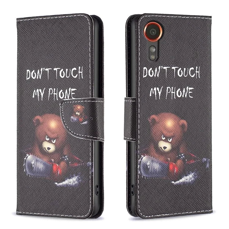 For Samsung Galaxy Xcover 7 Wallet Phone Case Folio PU Leather Pattern Cover