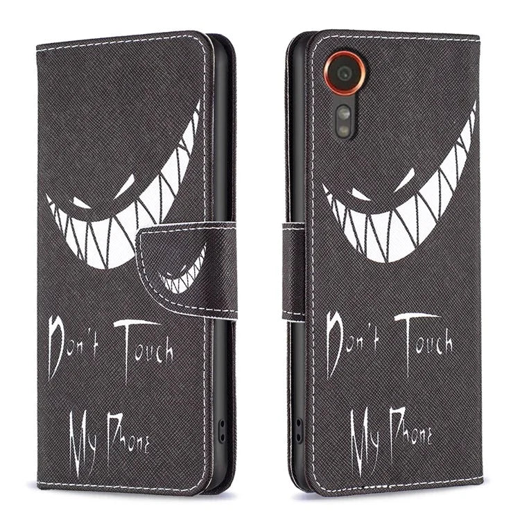 For Samsung Galaxy Xcover 7 Wallet Phone Case Folio PU Leather Pattern Cover