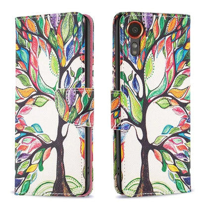 For Samsung Galaxy Xcover 7 Wallet Phone Case Folio PU Leather Pattern Cover