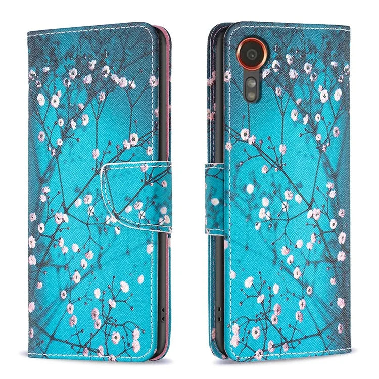 For Samsung Galaxy Xcover 7 Wallet Phone Case Folio PU Leather Pattern Cover