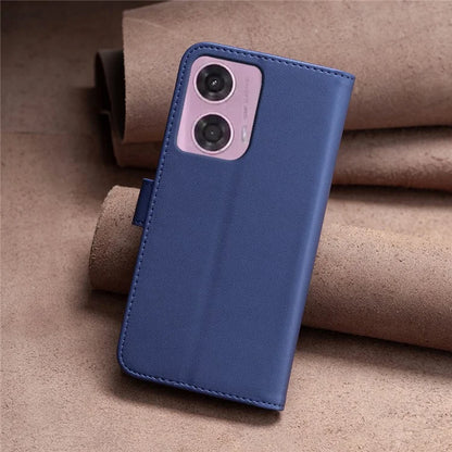 BINFEN COLOR BF17 For Motorola Moto G24 4G / G04 4G Leather Case Drop-proof Phone Cover