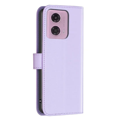 BINFEN COLOR BF17 For Motorola Moto G24 4G / G04 4G Leather Case Drop-proof Phone Cover