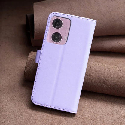BINFEN COLOR BF17 For Motorola Moto G24 4G / G04 4G Leather Case Drop-proof Phone Cover
