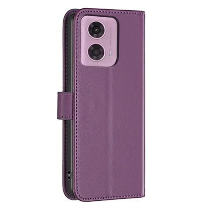 BINFEN COLOR BF17 For Motorola Moto G24 4G / G04 4G Leather Case Drop-proof Phone Cover