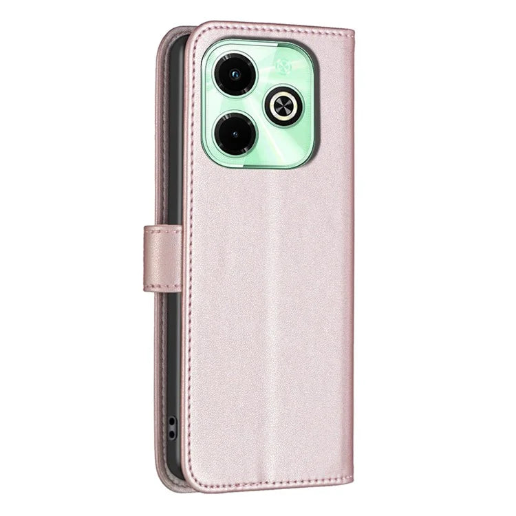 BINFEN COLOR BF17 For Transsion Infinix Hot 40 / Hot 40 Pro Wallet Case PU Leather Cover Stand