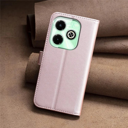 BINFEN COLOR BF17 For Transsion Infinix Hot 40 / Hot 40 Pro Wallet Case PU Leather Cover Stand