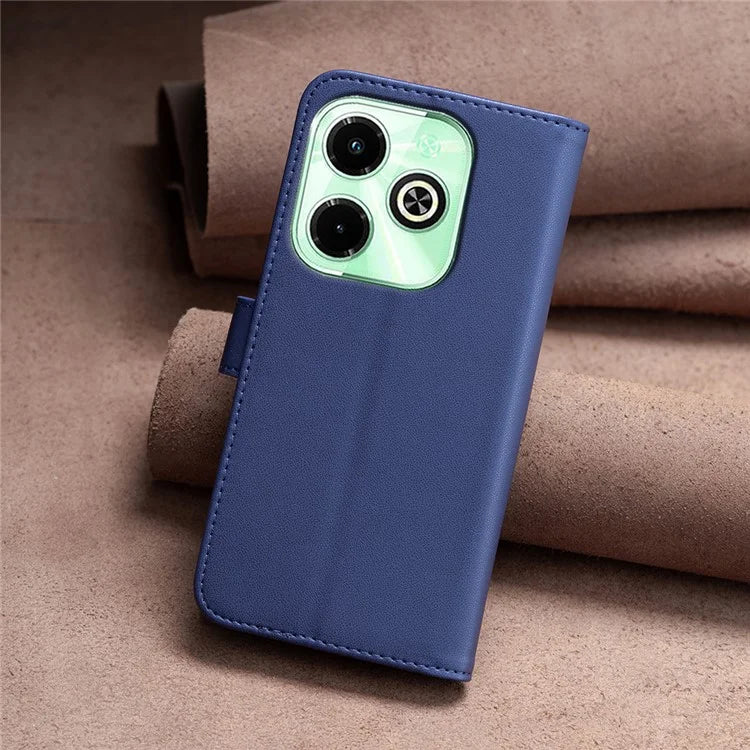 BINFEN COLOR BF17 For Transsion Infinix Hot 40 / Hot 40 Pro Wallet Case PU Leather Cover Stand