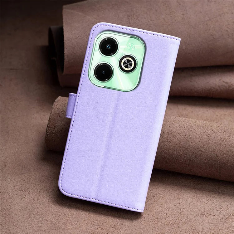BINFEN COLOR BF17 For Transsion Infinix Hot 40 / Hot 40 Pro Wallet Case PU Leather Cover Stand