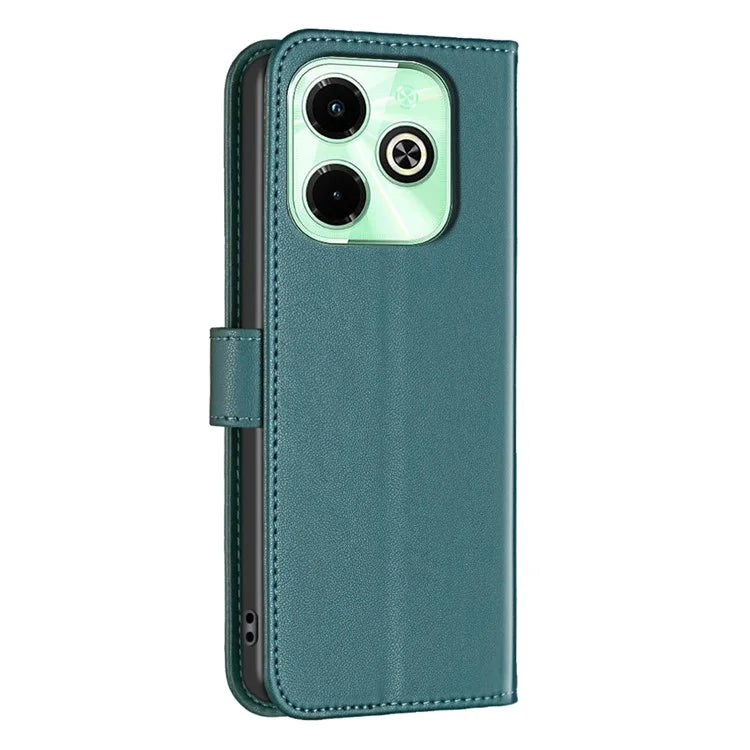 BINFEN COLOR BF17 For Transsion Infinix Hot 40 / Hot 40 Pro Wallet Case PU Leather Cover Stand