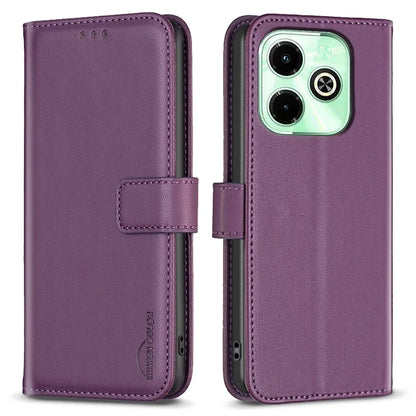 BINFEN COLOR BF17 For Transsion Infinix Hot 40 / Hot 40 Pro Wallet Case PU Leather Cover Stand