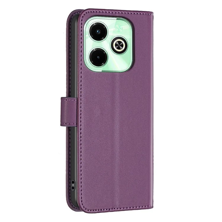 BINFEN COLOR BF17 For Transsion Infinix Hot 40 / Hot 40 Pro Wallet Case PU Leather Cover Stand