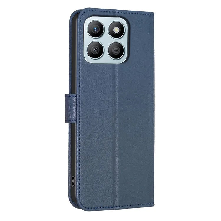 For Honor X8b 4G Leather Case Wallet Phone Cover Imprinted Clover Pattern