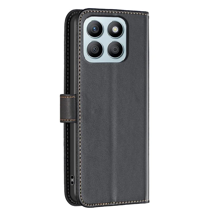 BINFEN COLOR BF17 For Honor X8b 4G Leather Phone Case Cover with Wallet Stand