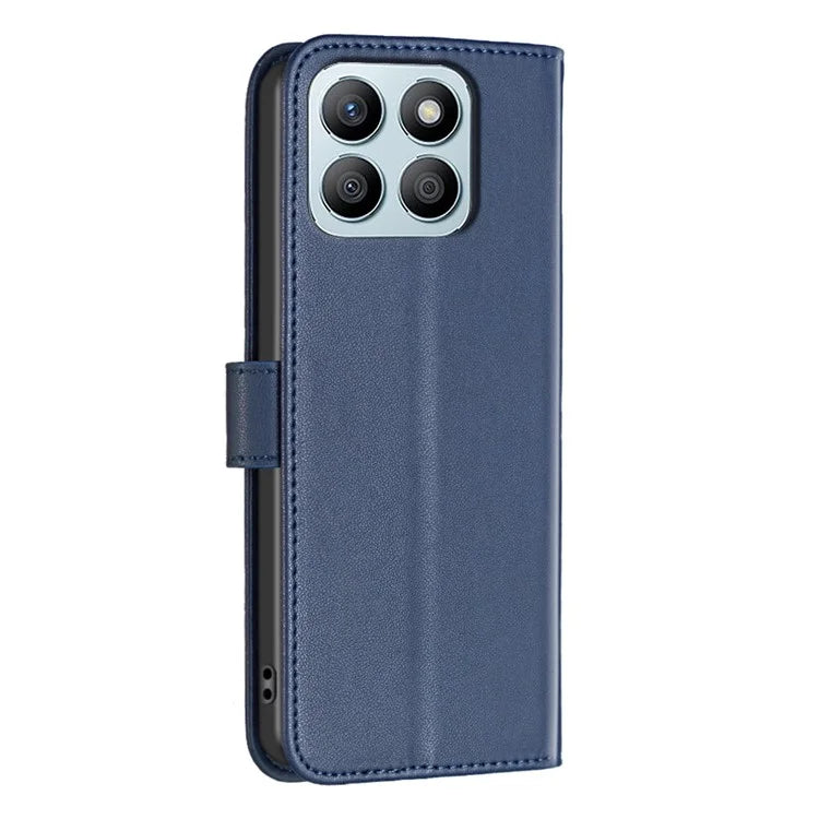 BINFEN COLOR BF17 For Honor X8b 4G Leather Phone Case Cover with Wallet Stand