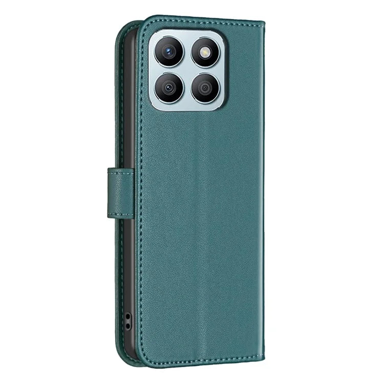 BINFEN COLOR BF17 For Honor X8b 4G Leather Phone Case Cover with Wallet Stand
