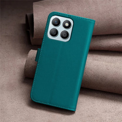 BINFEN COLOR BF17 For Honor X8b 4G Leather Phone Case Cover with Wallet Stand