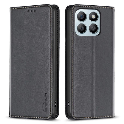 BINFEN COLOR BF18 For Honor X8b 4G Leather Case with Card Slots Magnetic Closing