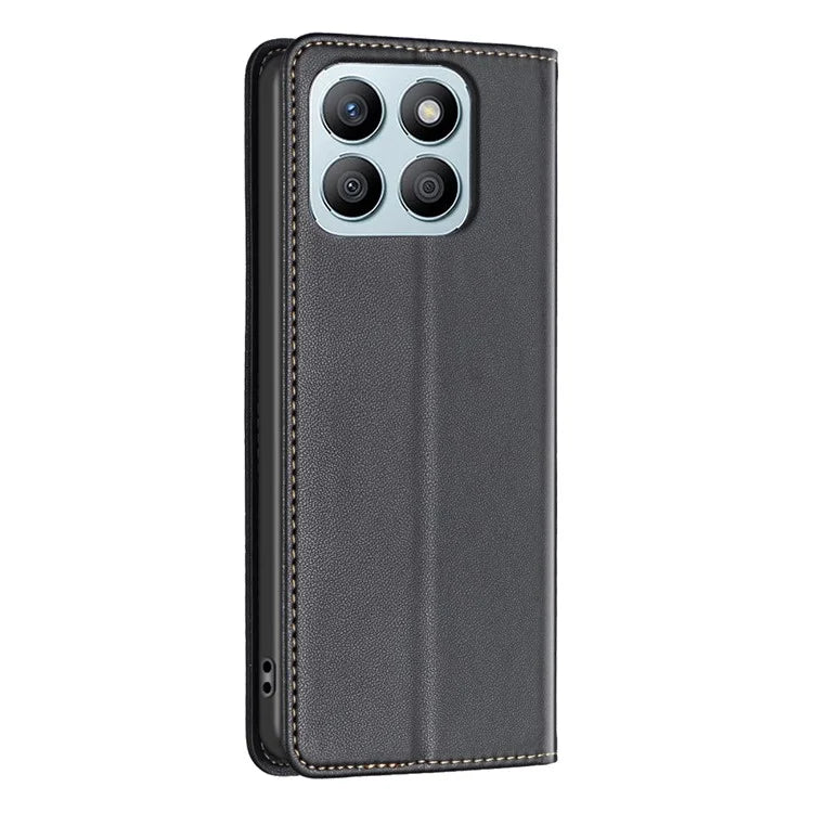 BINFEN COLOR BF18 For Honor X8b 4G Leather Case with Card Slots Magnetic Closing