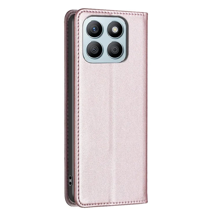 BINFEN COLOR BF18 For Honor X8b 4G Leather Case with Card Slots Magnetic Closing