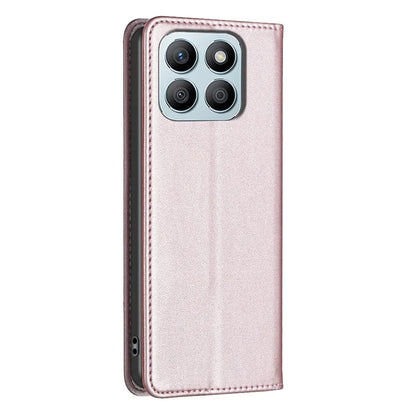 BINFEN COLOR BF18 For Honor X8b 4G Leather Case with Card Slots Magnetic Closing