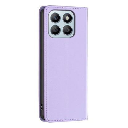 BINFEN COLOR BF18 For Honor X8b 4G Leather Case with Card Slots Magnetic Closing