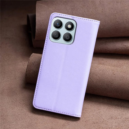 BINFEN COLOR BF18 For Honor X8b 4G Leather Case with Card Slots Magnetic Closing