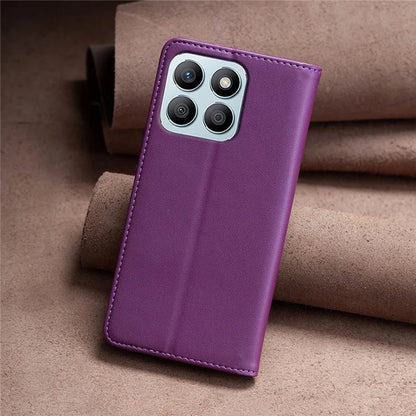 BINFEN COLOR BF18 For Honor X8b 4G Leather Case with Card Slots Magnetic Closing