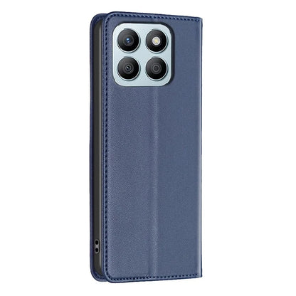 BINFEN COLOR BF18 For Honor X8b 4G Leather Case with Card Slots Magnetic Closing