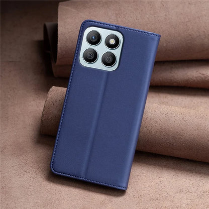 BINFEN COLOR BF18 For Honor X8b 4G Leather Case with Card Slots Magnetic Closing