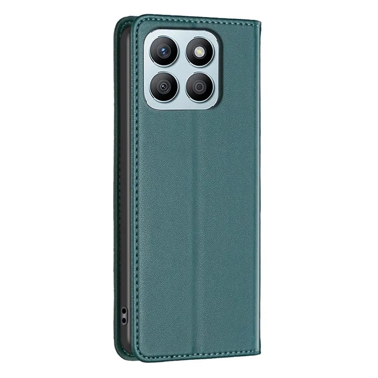 BINFEN COLOR BF18 For Honor X8b 4G Leather Case with Card Slots Magnetic Closing