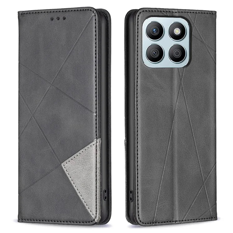 For Honor X8b 4G Phone Case Imprinted PU Leather Cover with Card Slots