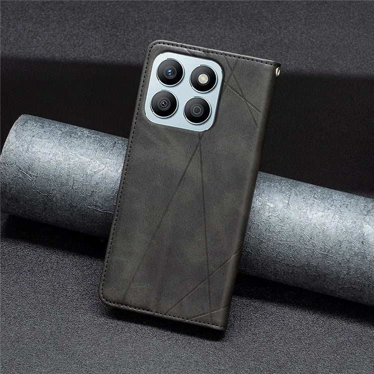 For Honor X8b 4G Phone Case Imprinted PU Leather Cover with Card Slots