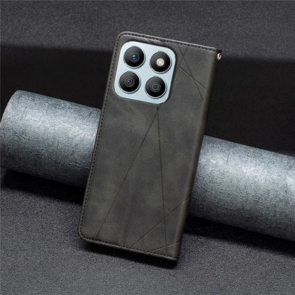 For Honor X8b 4G Phone Case Imprinted PU Leather Cover with Card Slots