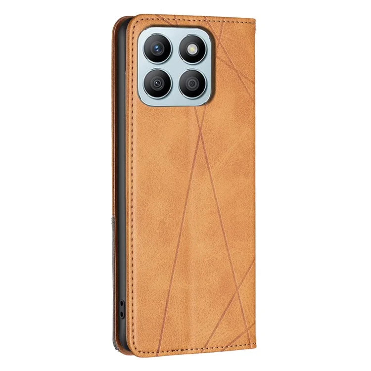 For Honor X8b 4G Phone Case Imprinted PU Leather Cover with Card Slots