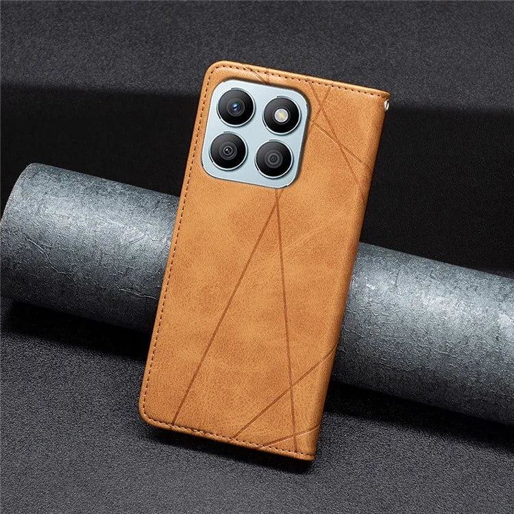 For Honor X8b 4G Phone Case Imprinted PU Leather Cover with Card Slots