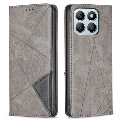 For Honor X8b 4G Phone Case Imprinted PU Leather Cover with Card Slots