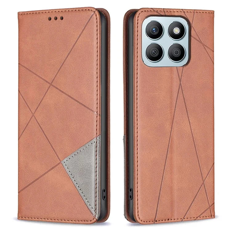 For Honor X8b 4G Phone Case Imprinted PU Leather Cover with Card Slots