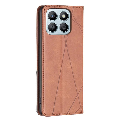 For Honor X8b 4G Phone Case Imprinted PU Leather Cover with Card Slots