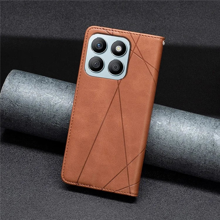 For Honor X8b 4G Phone Case Imprinted PU Leather Cover with Card Slots