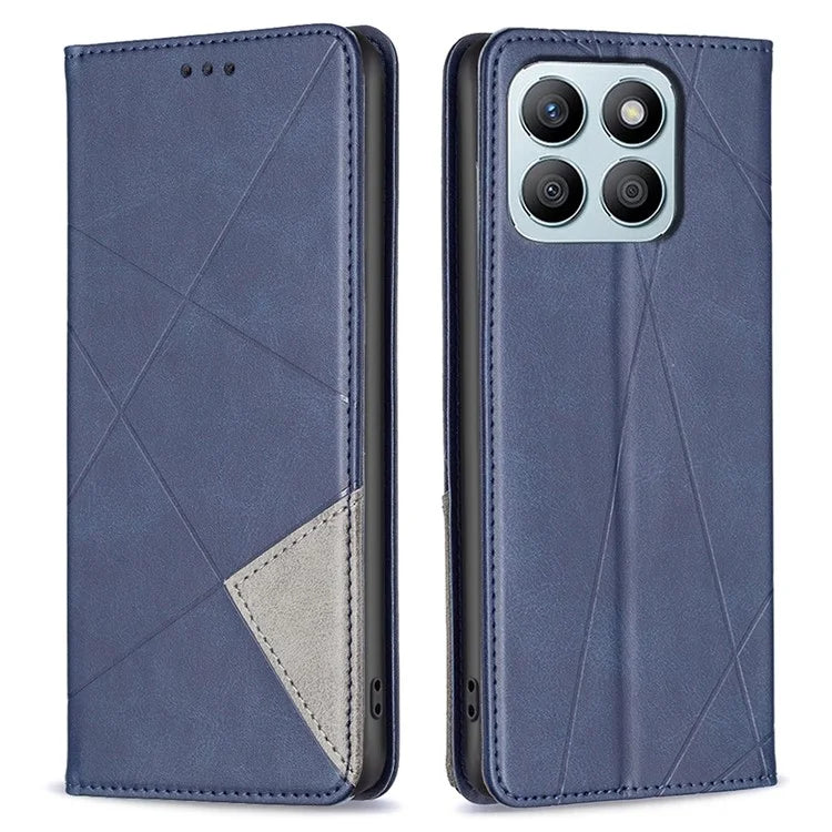 For Honor X8b 4G Phone Case Imprinted PU Leather Cover with Card Slots