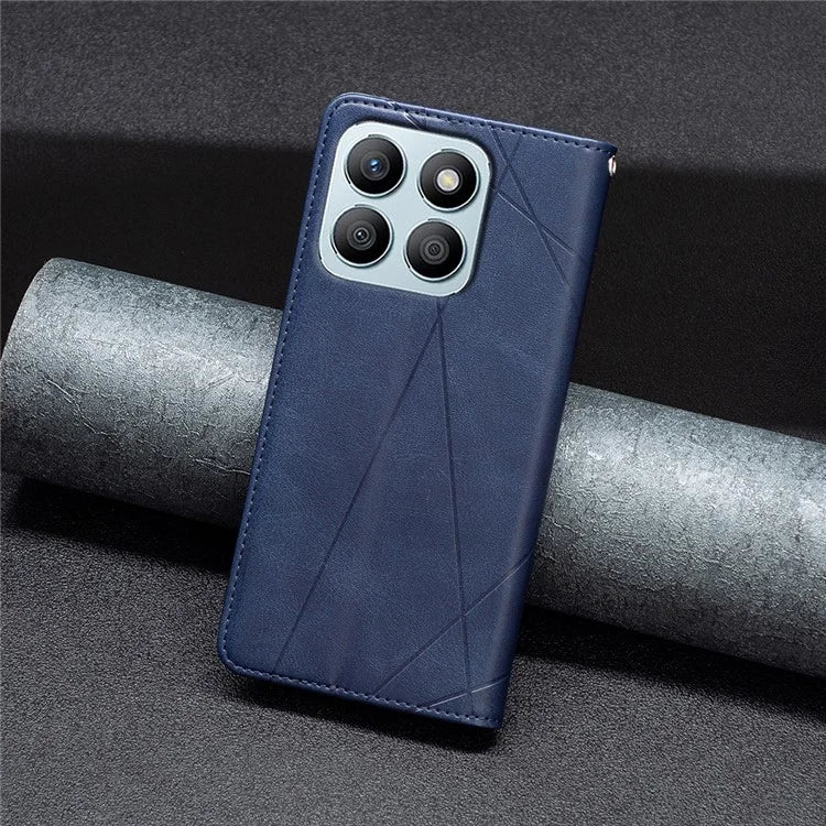 For Honor X8b 4G Phone Case Imprinted PU Leather Cover with Card Slots