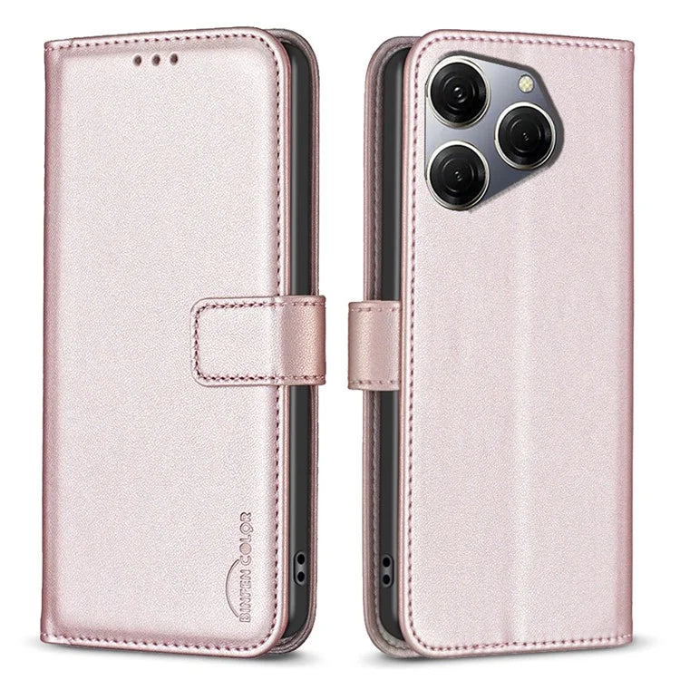 BINFEN COLOR BF17 For Transsion Tecno Spark 20 Pro PU Leather Case Phone Wallet Cover