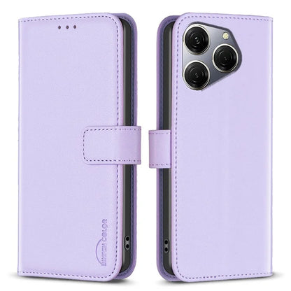 BINFEN COLOR BF17 For Transsion Tecno Spark 20 Pro PU Leather Case Phone Wallet Cover