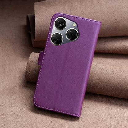 BINFEN COLOR BF17 For Transsion Tecno Spark 20 Pro PU Leather Case Phone Wallet Cover