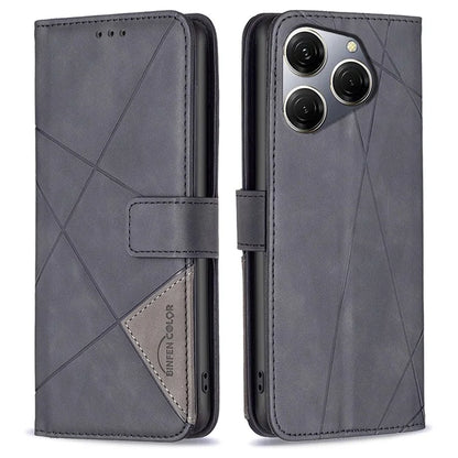 BINFEN COLOR BF05 For Transsion Tecno Spark 20 Pro Leather Case Stand Wallet Cover