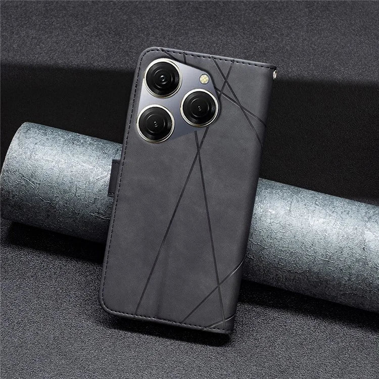 BINFEN COLOR BF05 For Transsion Tecno Spark 20 Pro Leather Case Stand Wallet Cover