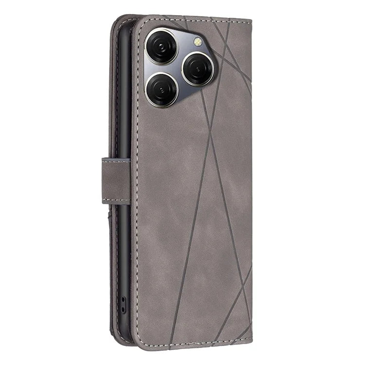 BINFEN COLOR BF05 For Transsion Tecno Spark 20 Pro Leather Case Stand Wallet Cover