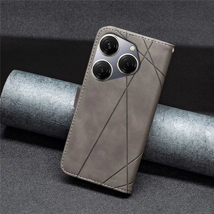 BINFEN COLOR BF05 For Transsion Tecno Spark 20 Pro Leather Case Stand Wallet Cover